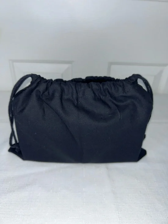 Light Blue Chevron Quilted Shoulder Bag with Silver Hardware and Dust Bag - Picture 12 of 13